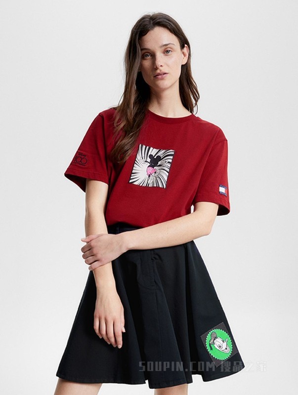 【DISNEY联名系列】23新款男女纯棉卡通宽松短袖T恤31622