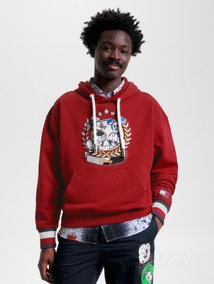 【DISNEY联名系列】23新款男女重磅抽绳宽松连帽卫衣32456