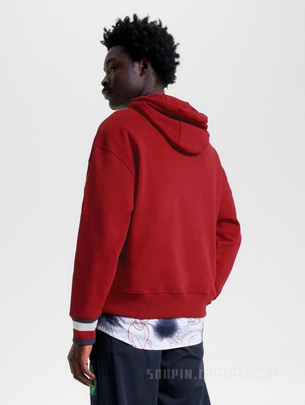 【DISNEY联名系列】23新款男女重磅抽绳宽松连帽卫衣32456