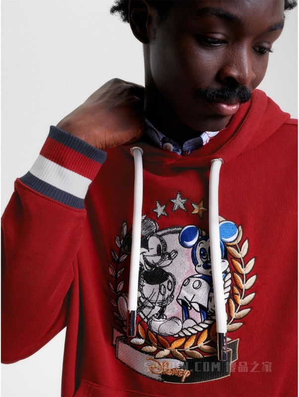 【DISNEY联名系列】23新款男女重磅抽绳宽松连帽卫衣32456
