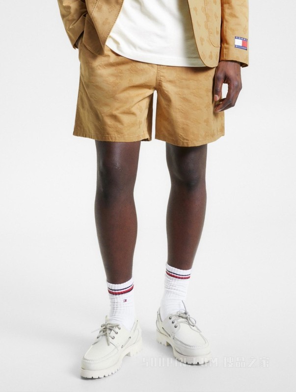 【DISNEY联名系列】23新款男装纯棉暗纹提花西装短裤31603