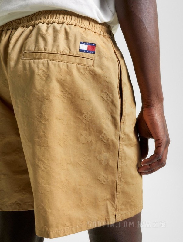 【DISNEY联名系列】23新款男装纯棉暗纹提花西装短裤31603