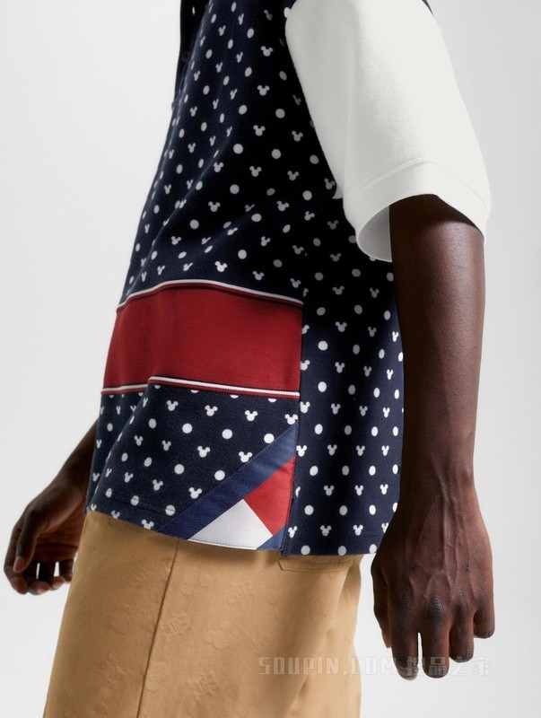 【DISNEY联名系列】23新款男女米奇波点提花短袖POLO衫31620