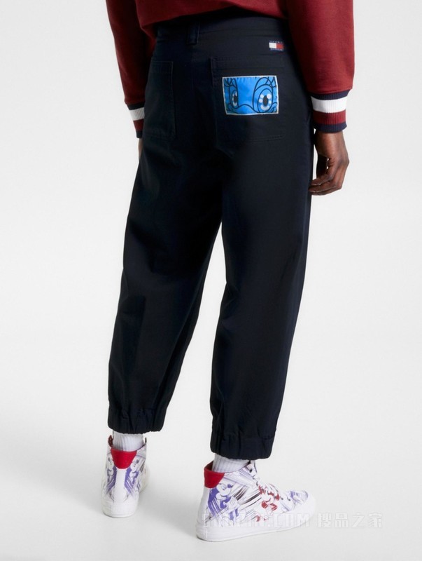 【DISNEY联名系列】23新款男装纯棉按扣束脚宽松休闲裤32457