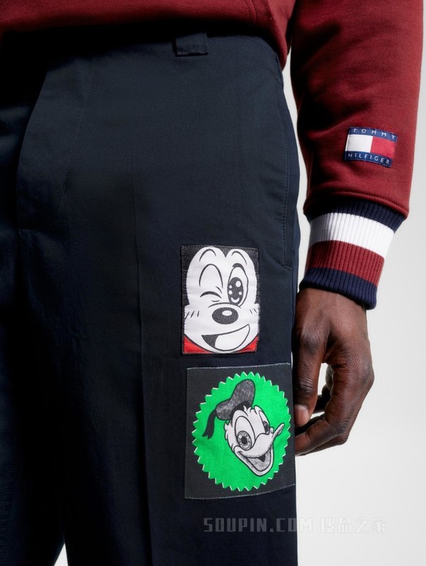 【DISNEY联名系列】23新款男装纯棉按扣束脚宽松休闲裤32457
