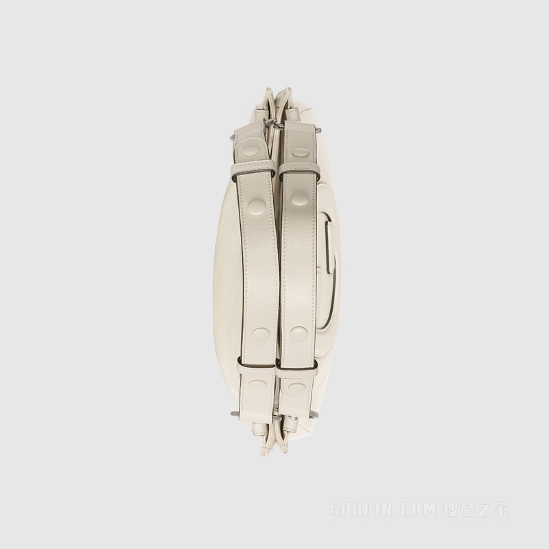 Gucci Blondie系列小号托特包 白色皮革