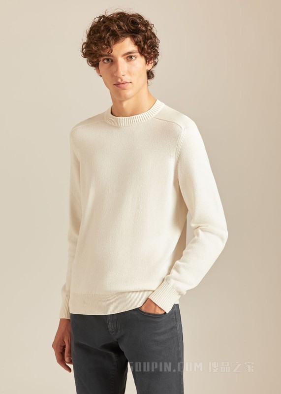 Warwik 圆领针织衫 棉 , 桑蚕丝