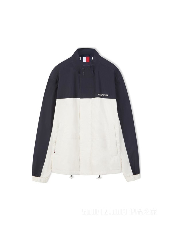 23新款男装简约撞色浮雕字母立领单夹克外套MW0MW31650