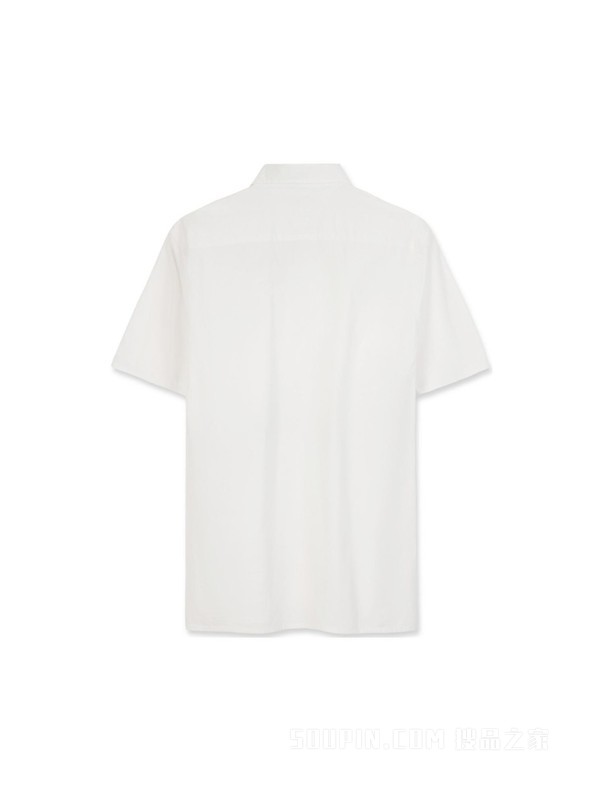 23新款春夏男装纯棉拼色刺绣合身版短袖衬衫MW0MW31841