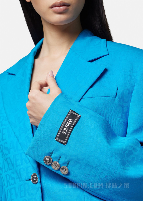 Versace Allover提花西装外套