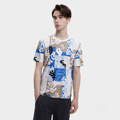 FILA x THE MET联名男子时尚休闲短袖T裇