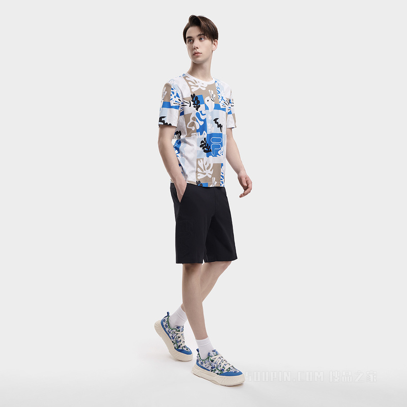 FILA x THE MET联名男子时尚休闲短袖T裇