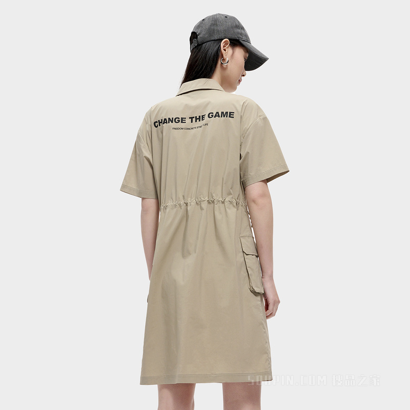 女子潮流运动宽松连衣裙