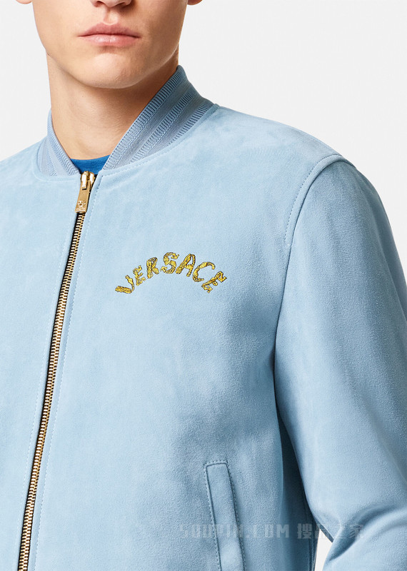 Seashell Baroque Logo麂皮夹克