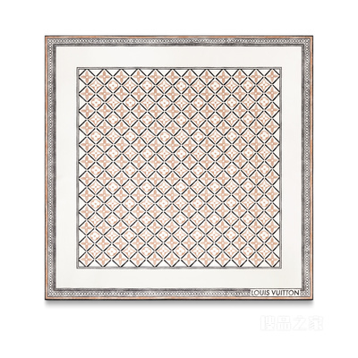 MONOGRAM FLOWER TILE 90 方巾