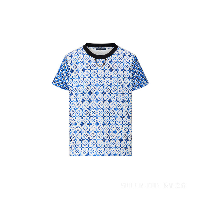 MONOGRAM FLOWER TILE T 恤