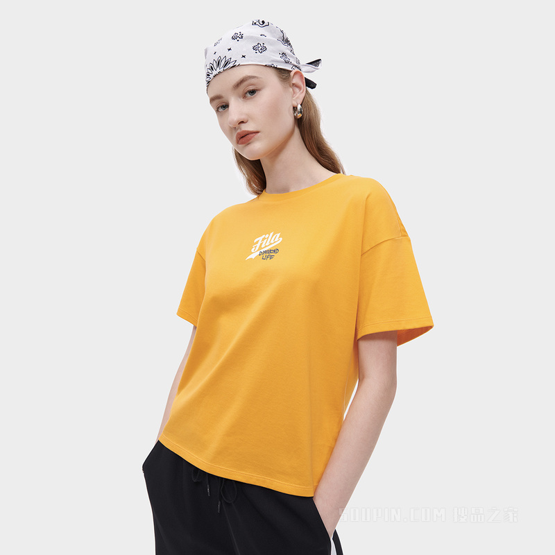 女子潮流运动宽松短袖T恤