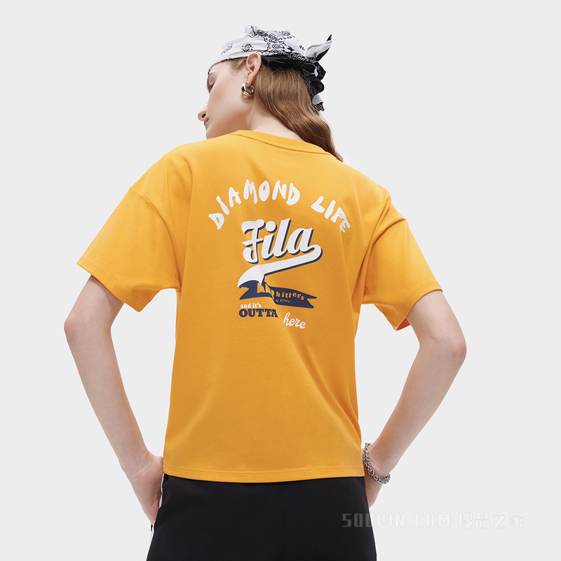 女子潮流运动宽松短袖T恤