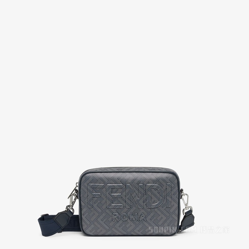 FENDI Roma相机包 条纹FF印花皮革手袋