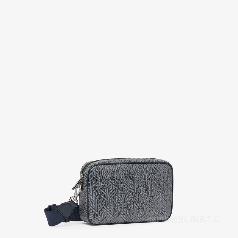 FENDI Roma相机包 条纹FF印花皮革手袋