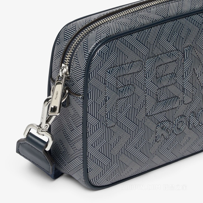 FENDI Roma相机包 条纹FF印花皮革手袋