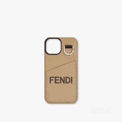 FENDI Roma智能手机壳 米色纳帕皮革手机壳