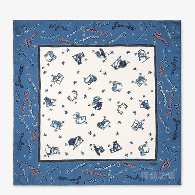 FENDI Astrology方巾 印花桑蚕丝方巾