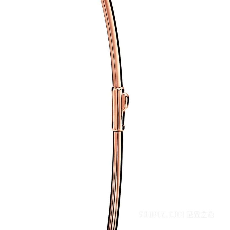 Tiffany Knot 系列 18K 玫瑰金镶钻项链