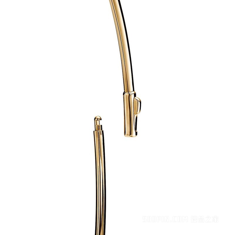 Tiffany Knot 系列 18K 黄金镶钻项链