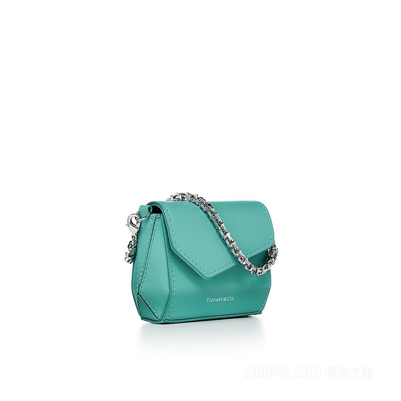 Tiffany T 系列 Tiffany Blue® 蒂芙尼蓝色皮革 Nano 包袋