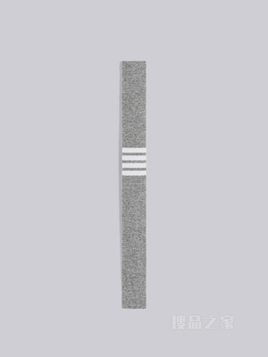 [经典款][礼物]四条纹提花针织羊绒领带
