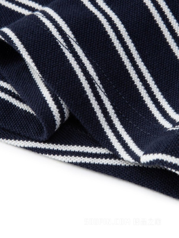 23新款春夏女装纯棉撞色小绣标A字宽松POLO连衣裙15564