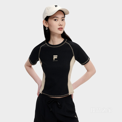 女子潮流运动修身短袖T恤