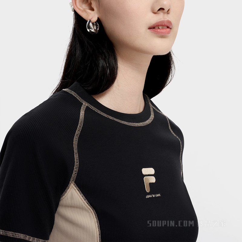 女子潮流运动修身短袖T恤