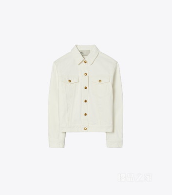 牛仔夹克 水洗白色