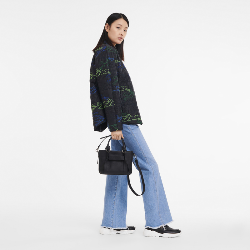 Longchamp 3D 手提包 S - 黑色