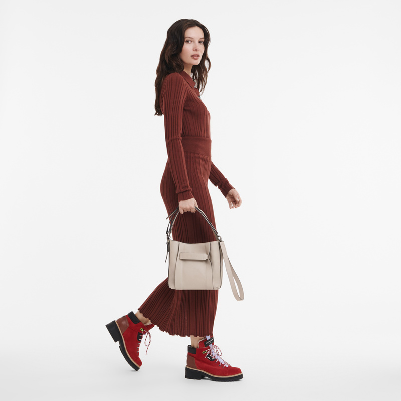 Longchamp 3D 斜挎包 S - 灰色