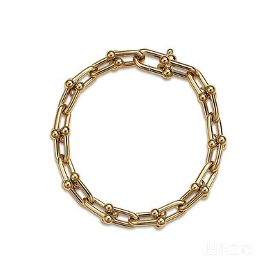 Tiffany HardWear 系列 18K 黄金链环手链，中号