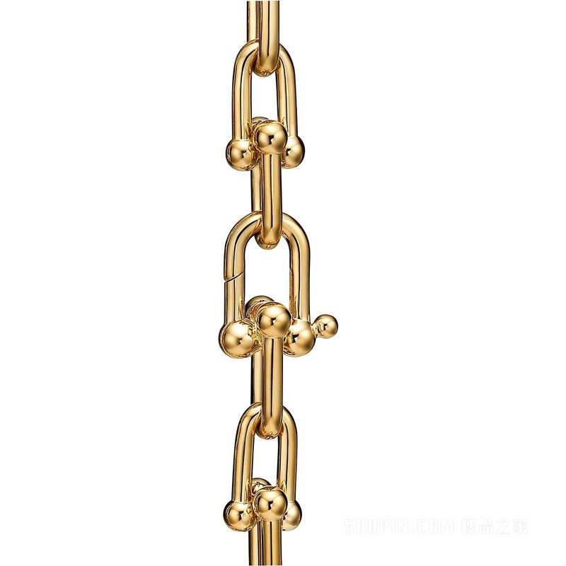 Tiffany HardWear 系列 18K 黄金链环手链，中号