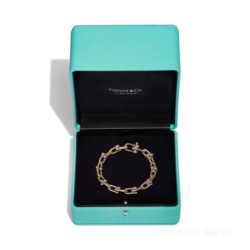 Tiffany HardWear 系列 18K 黄金链环手链，中号