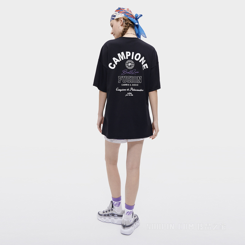 女子潮流运动超宽松短袖T恤