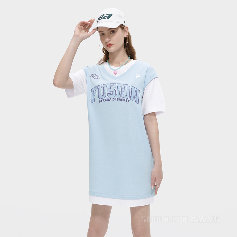 女子潮流运动宽松连衣裙