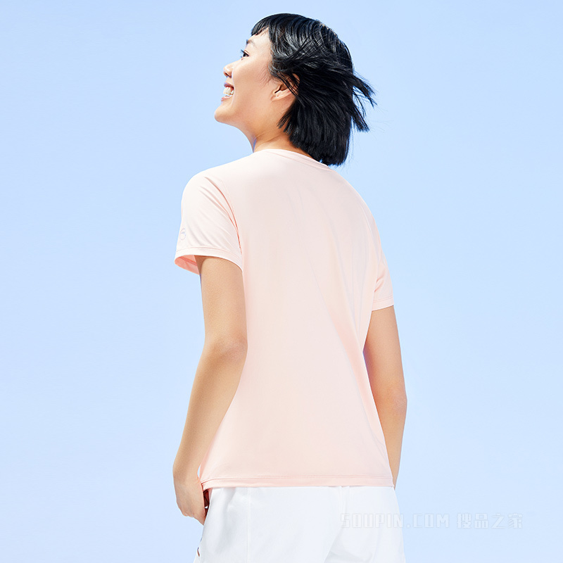 安踏综训系列燃脂训练冰肤科技女短袖针织T恤衫