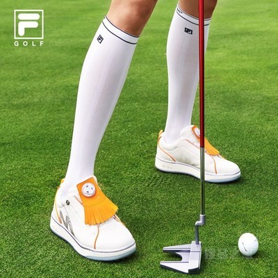 FILA GOLF x McLAREN 迈凯伦联名系列何沐妮同款GF 1911 TRAINER女子软钉高球鞋