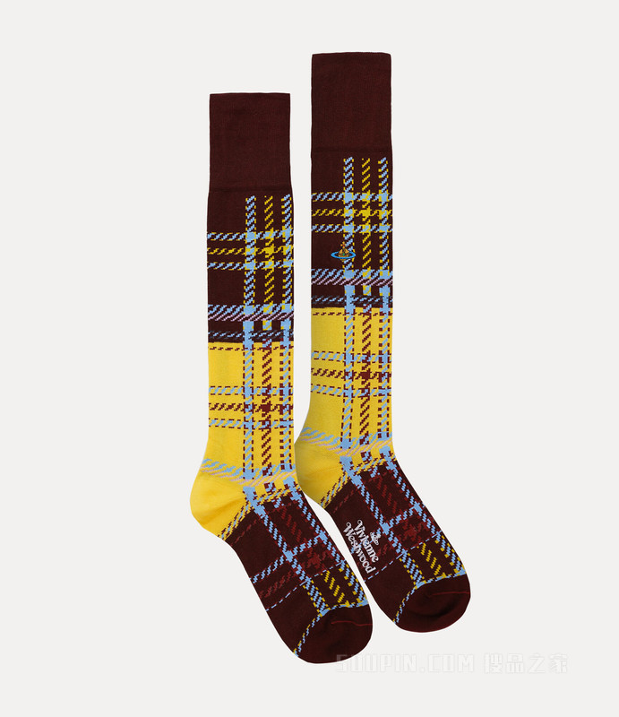 Macandy Tartan Knee High Socks