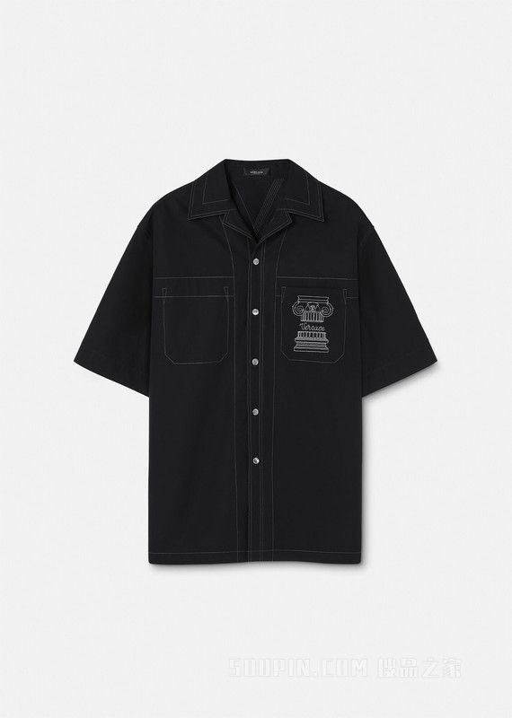 刺绣La Colonna衬衫