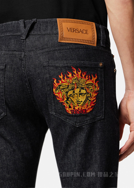 Medusa Flame牛仔裤