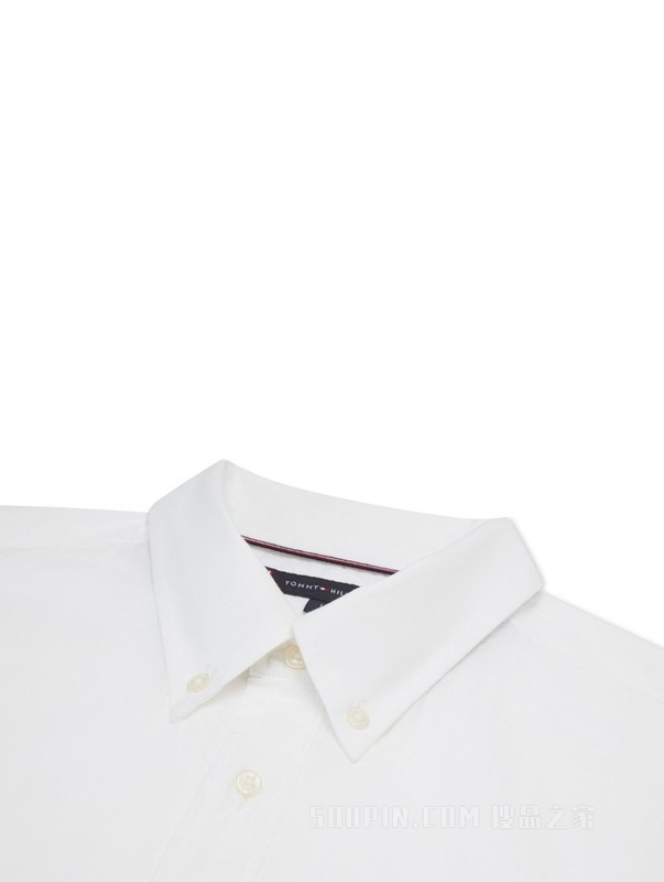 23新款春夏男装舒适棉麻简约绣标合身版短袖衬衫MW0MW31786