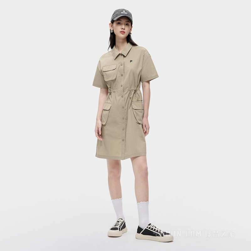 女子潮流运动宽松连衣裙