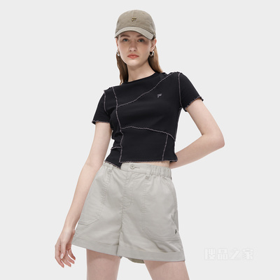 女子潮流运动修身短袖T恤